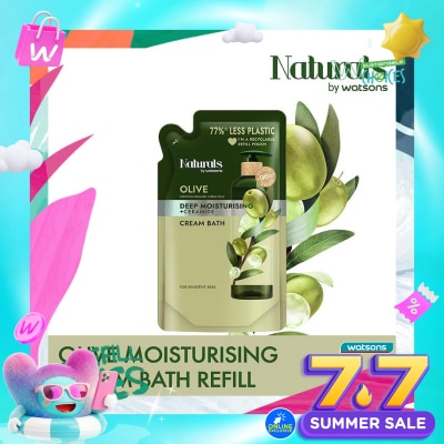 NATURALS BY WATSONS - Olive Deep Moisturising Cream Bath Refill 450ml