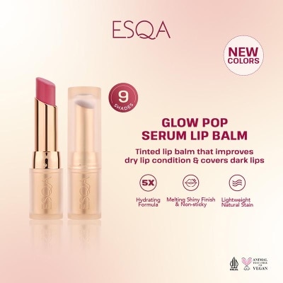 ESQA Esqa Glow Pop Serum Lip Balm Very Demure 3g