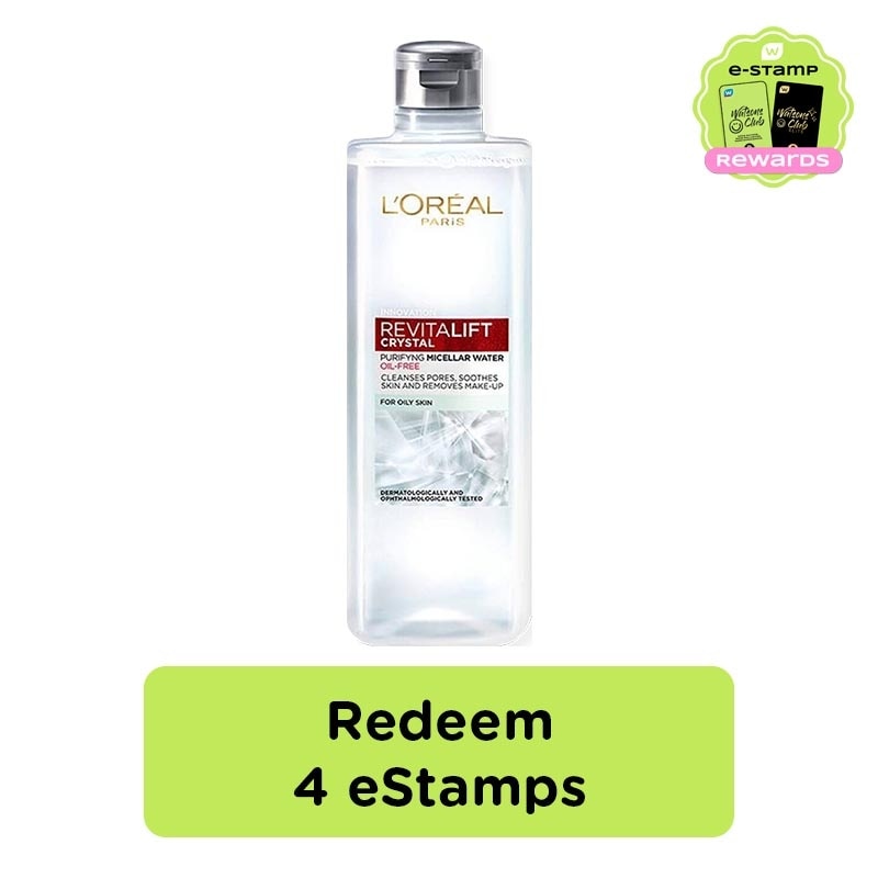 L'Oreal Revitalift Crystal Purifying Micellar Water Oil Free 95ml eStamp