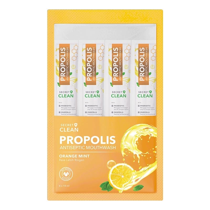 Propolis Mouthwash Sachet Orange Mint 6'S @10ml