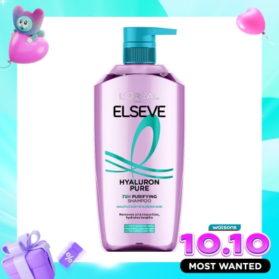 L'OREAL L'Oreal Elseve Hyaluron Pure 72H Purifying Shampoo 400ml image