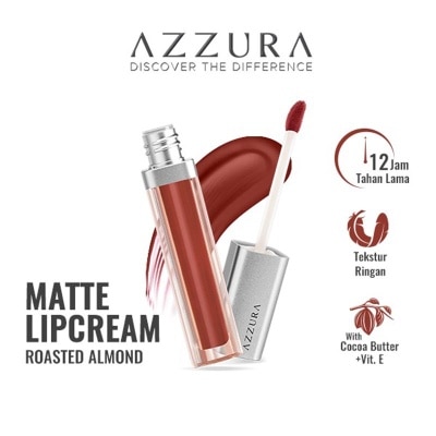 AZZURA Matte Lipcream Lipstik 11 Roasted Almond 4g