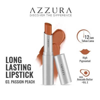 AZZURA Longlasting Lipstick 03 Passion Peach 3g