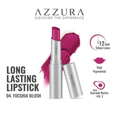 AZZURA Longlasting Lipstick 04 Fuschia Blush 3g