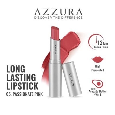 AZZURA Longlasting Lipstick 05 Passionate Pink 3g