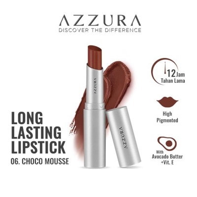 AZZURA Longlasting Lipstick 06 Choco Mousse 3g