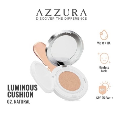 AZZURA Luminous Cushion SPF 25 PA +++ 02 Natural 15g