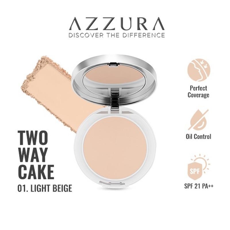 Two Way Cake Foundation SPF 21 PA++ 01 Light Beige 12g