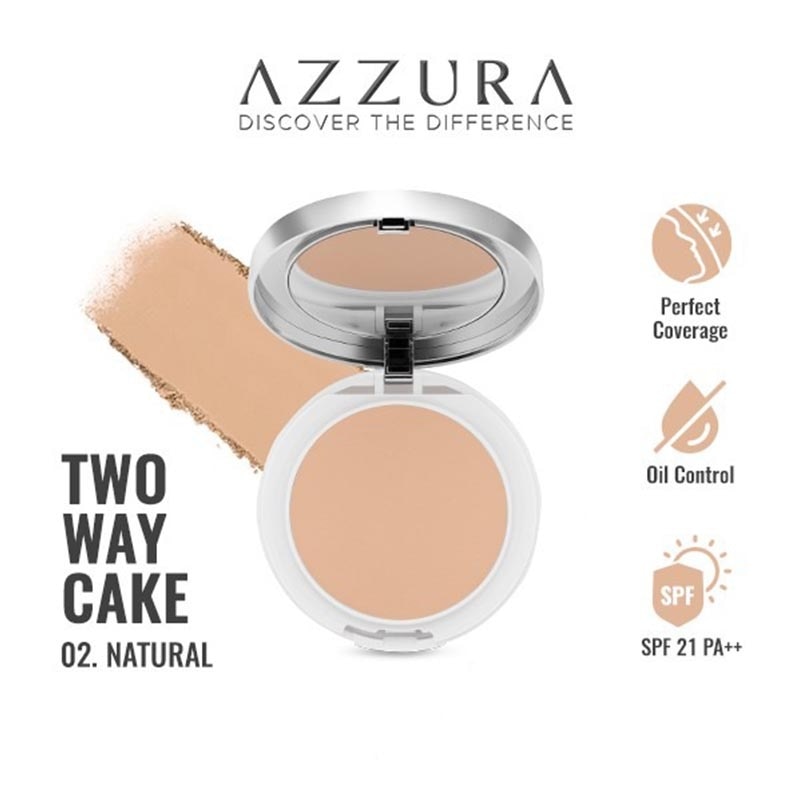 Two Way Cake Foundation SPF 21 PA++ 02 Natural 12g