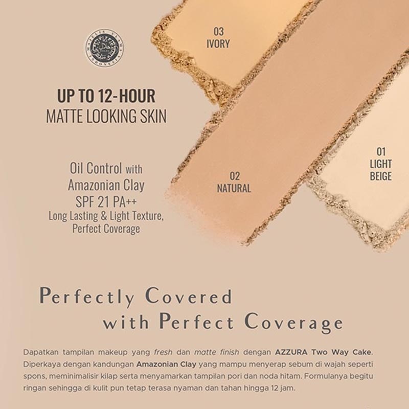 Two Way Cake Foundation SPF 21 PA++ 03 Ivory 12g