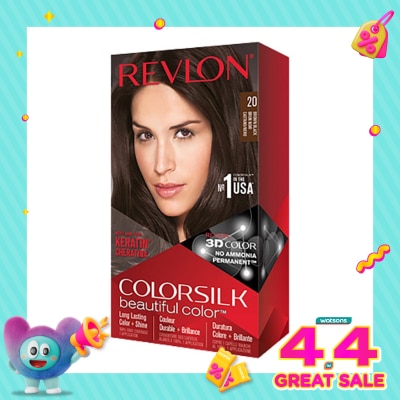 REVLON - Colorsilk Beautiful Color 20 Brown Black