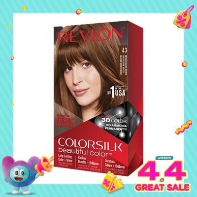 REVLON - Colorsilk Beautiful Color 43 Medium Golden Brown