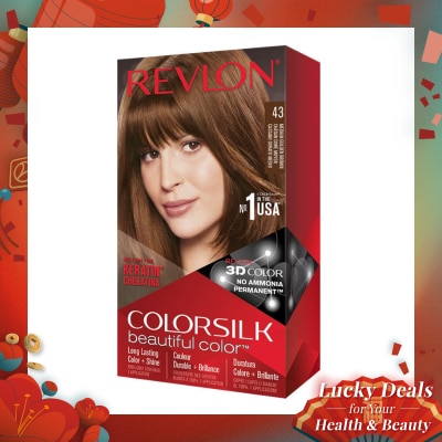 REVLON Colorsilk Beautiful Color (Hair Color) Medium Golden Brown 43