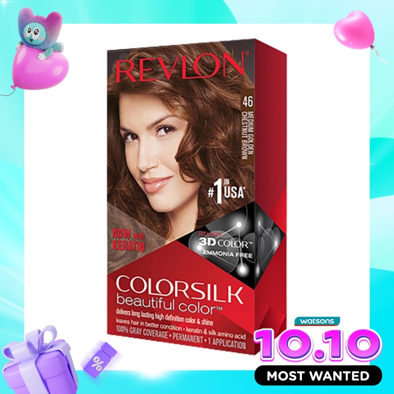 Colorsilk Beautiful Color (Hair Color) Medium Golden Chestnut Brown 46 image