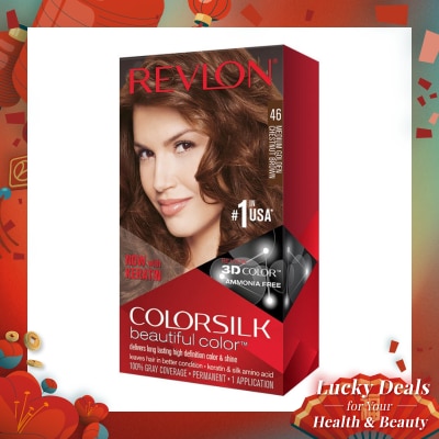 REVLON Colorsilk Beautiful Color (Hair Color) Medium Golden Chestnut Brown 46
