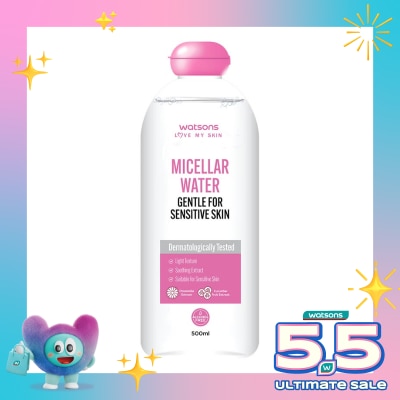 WATSONS - Watsons Micellar Water Gentle for Sensitive Skin 500ml