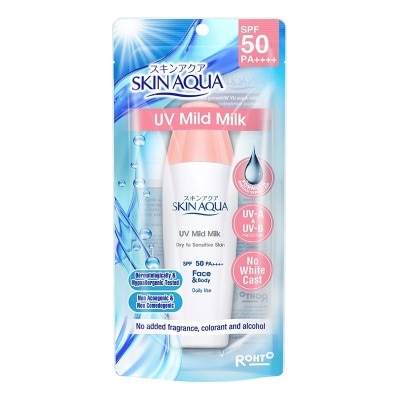SKIN AQUA, Sunscreen Skin Aqua UV Mild Milk SPF 25 40ml | Watsons Indonesia