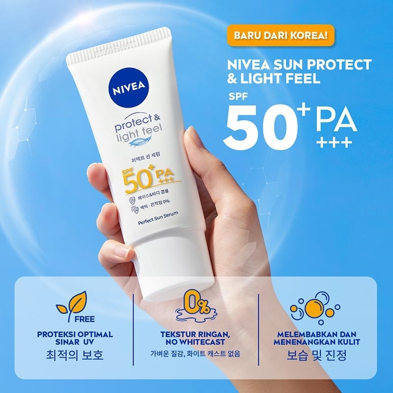 Nivea Sun Face Serum Protect & Light Feel SPF50+ PA+++ 90ml