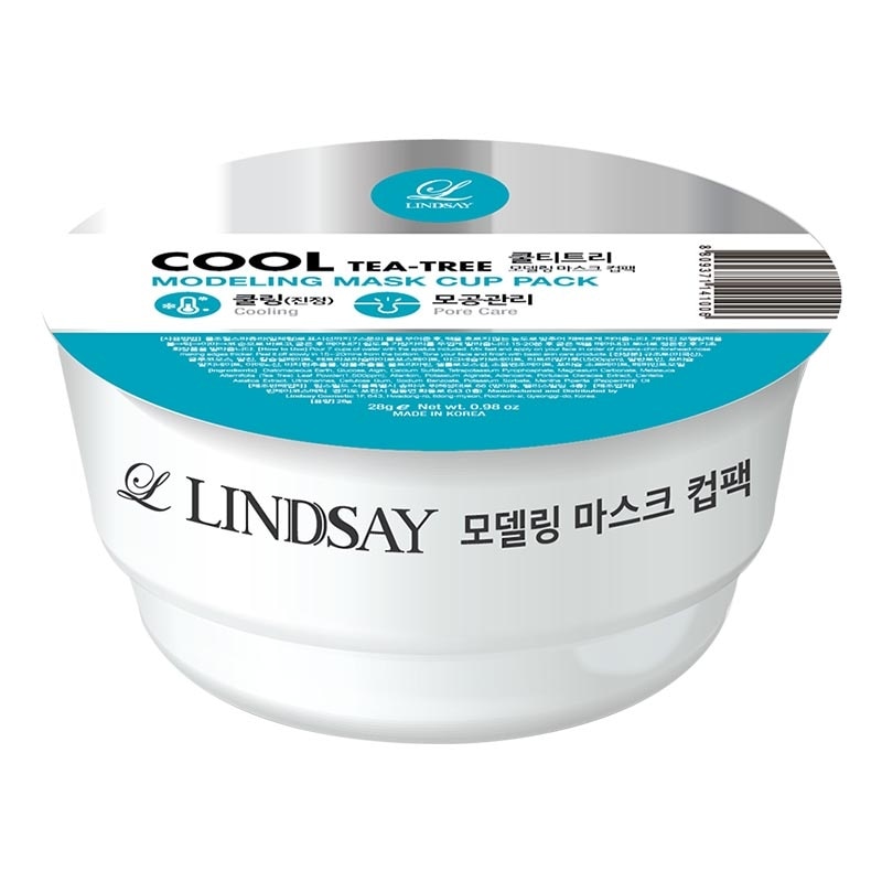 Lindsay Cool Tea-Tree Modeling Mask Cup Pack 28g