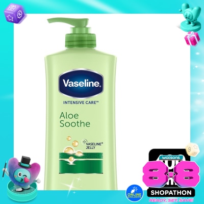 VASELINE - Vaseline Aloe Vera Body Lotion 400ml Intensive Care Aloe Soothe image