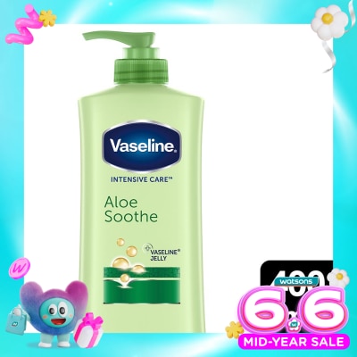 VASELINE - Vaseline Aloe Vera Body Lotion 400ml Intensive Care Aloe Soothe