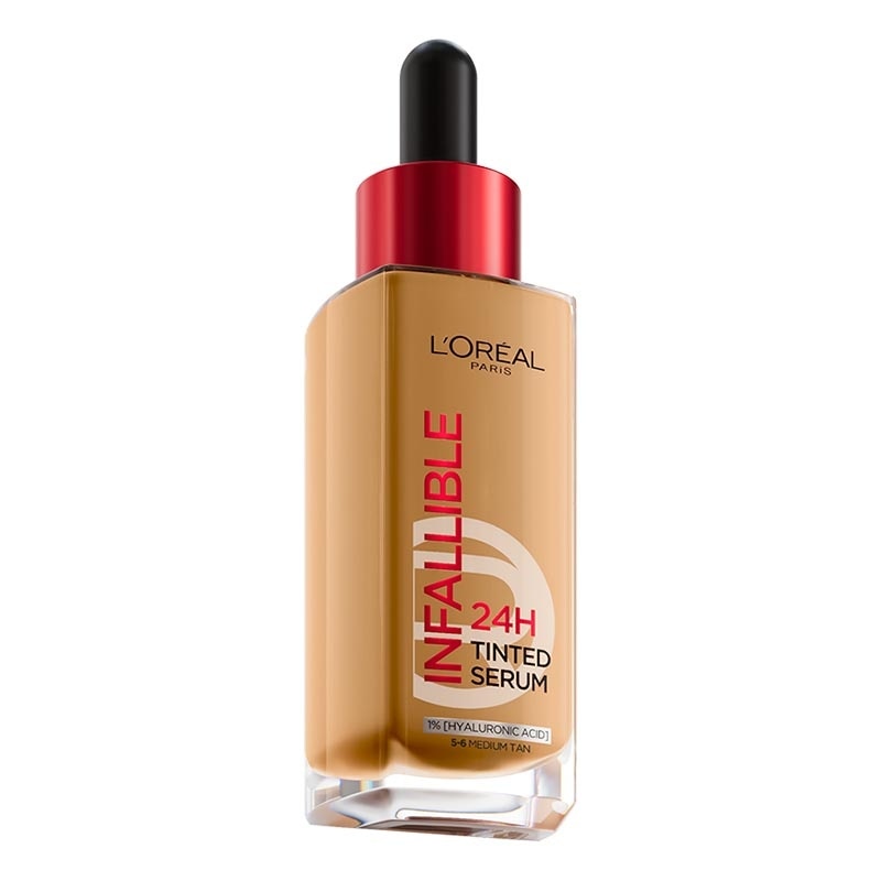 L'Oreal Infallible 24H Tinted Serum 5-6 Medium Tan 30ml