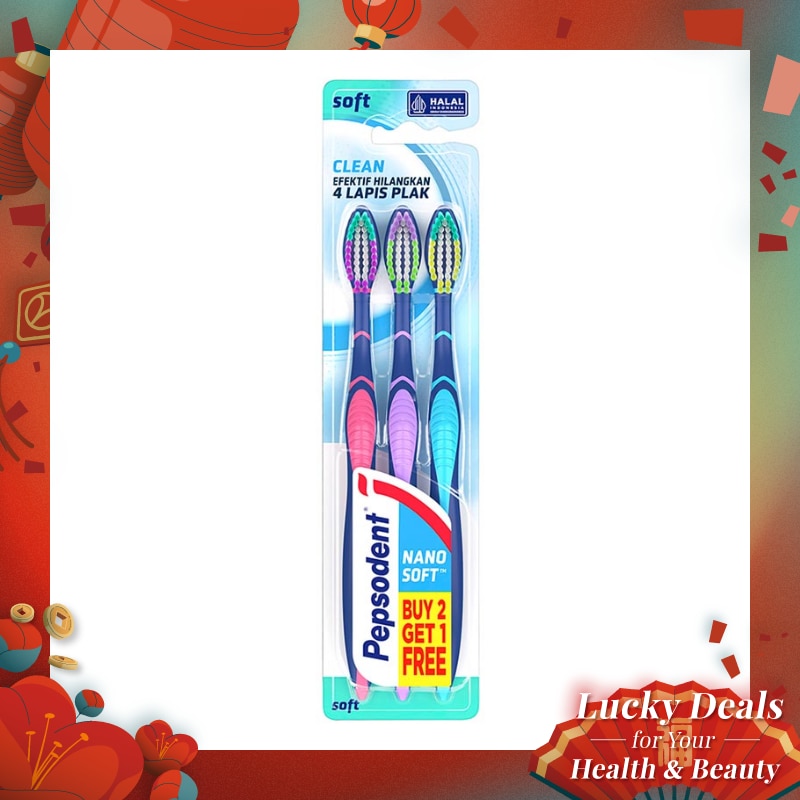 Double Care Clean Sikat Gigi Soft 1Pc