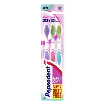 Pepsodent - Double Care Sensitive Sikat Gigi 3Pc