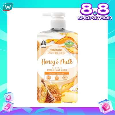 WATSONS Watsons Honey & Milk Cream Hand Wash 500ml