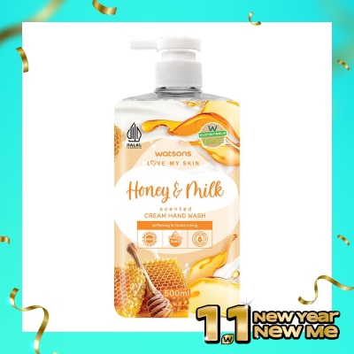 WATSONS Watsons Honey & Milk Cream Hand Wash 500ml
