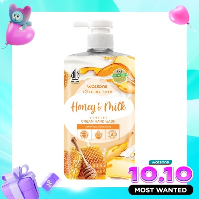 WATSONS COLLECTION Watsons Honey & Milk Cream Hand Wash 500ml image