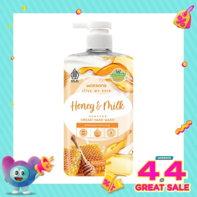 WATSONS - Watsons Honey & Milk Cream Hand Wash 500ml