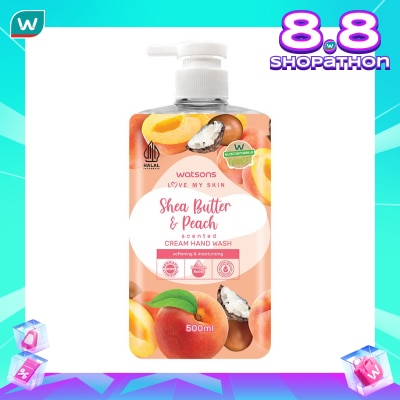 WATSONS Watsons Shea Butter & Peach Hand Wash 500ml