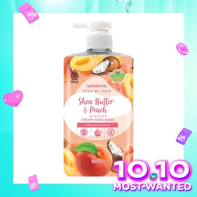 WATSONS Watsons Shea Butter & Peach Hand Wash 500ml