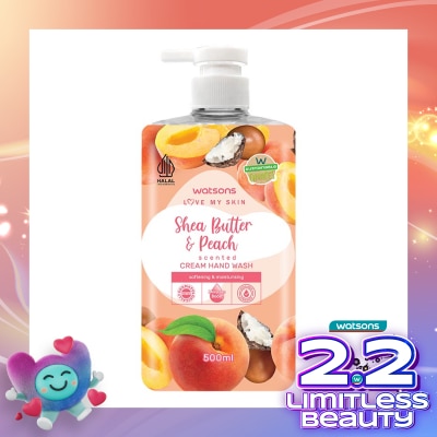 WATSONS Watsons Shea Butter & Peach Hand Wash 500ml