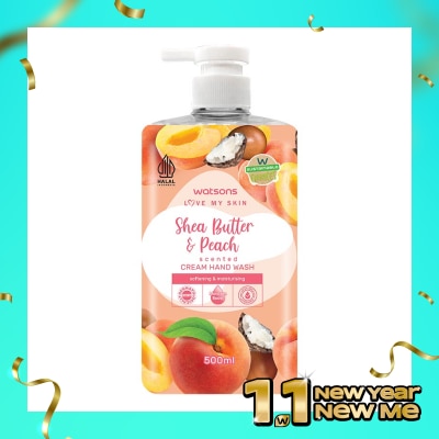 WATSONS Watsons Shea Butter & Peach Hand Wash 500ml
