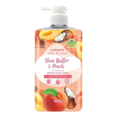 WATSONS Watsons Shea Butter & Peach Hand Wash 500ml