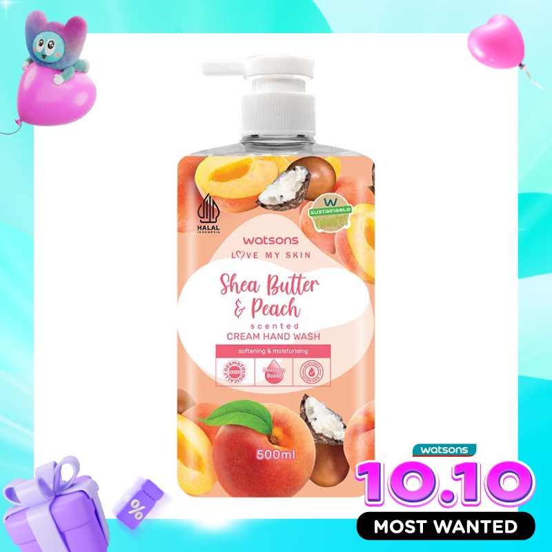 Watsons Shea Butter & Peach Hand Wash 500ml image