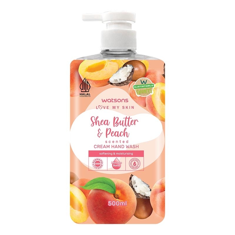 Watsons Shea Butter & Peach Hand Wash 500ml