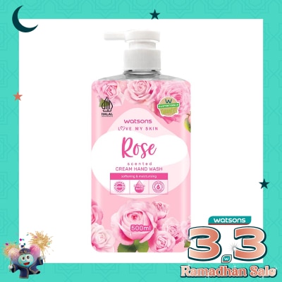 WATSONS Watsons Rose Cream Hand Wash 500ml