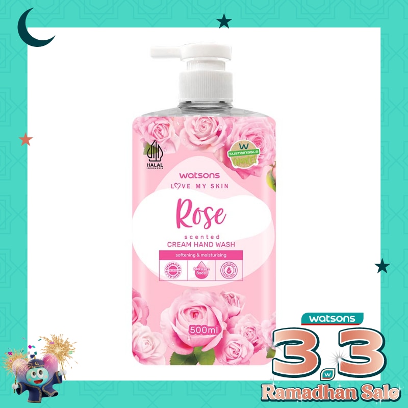 Watsons Rose Cream Hand Wash 500ml