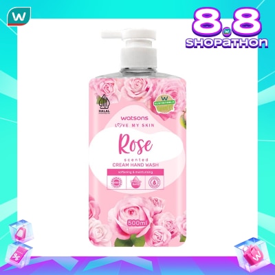 WATSONS Watsons Rose Cream Hand Wash 500ml