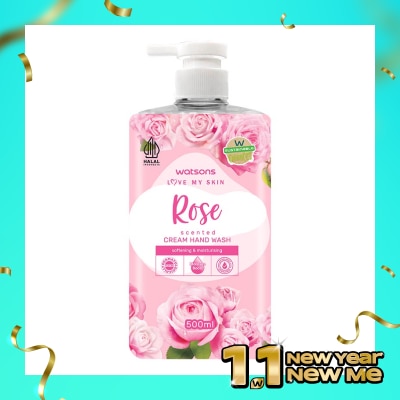 WATSONS Watsons Rose Cream Hand Wash 500ml