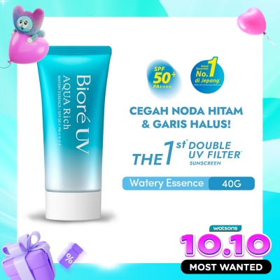 BIORE UV Aqua Rich Watery Essence Sunscreen Skin Care SPF 50+ PA++++ 40g image