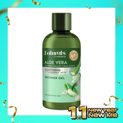 NATURALS BY WATSONS Aloe Vera Soothing Shower Gel 100ml
