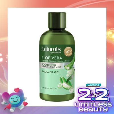 NATURALS BY WATSONS Aloe Vera Soothing Shower Gel 100ml