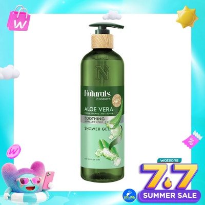 NATURALS BY WATSONS - Aloe Vera Soothing Shower Gel 490ml