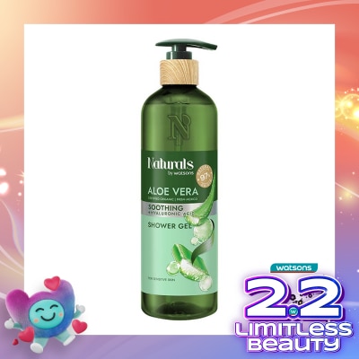 NATURALS BY WATSONS Aloe Vera Soothing Shower Gel 490ml