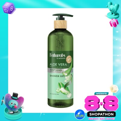 NATURALS BY WATSONS - Aloe Vera Soothing Shower Gel 490ml image