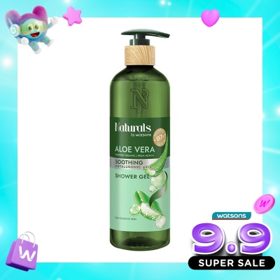 NATURALS BY WATSONS - Aloe Vera Soothing Shower Gel 490ml image
